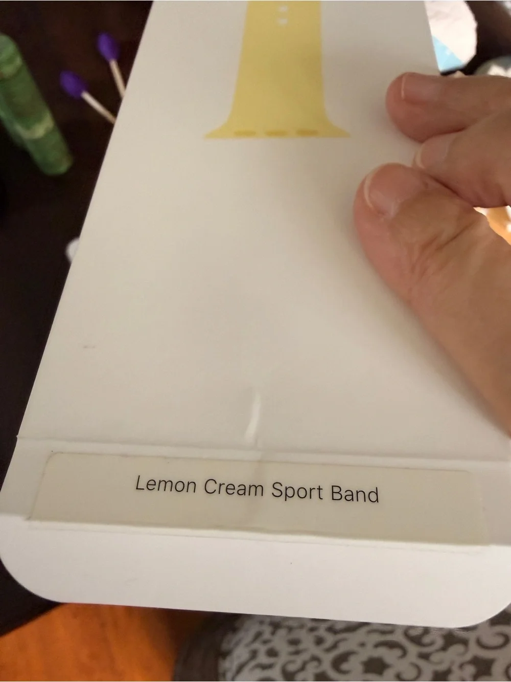 New Authentic Apple Watch 40mm Sport Band Lemon Cream W/Box